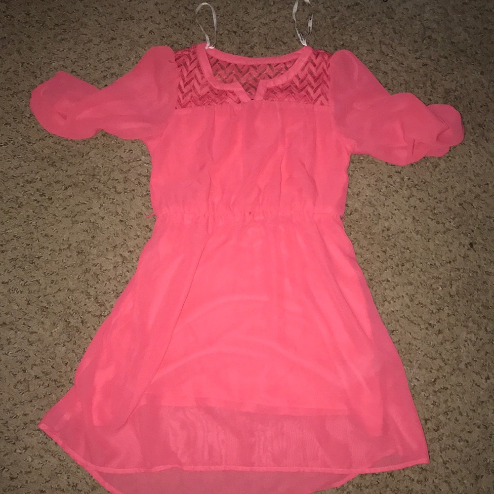 kids pink dress
